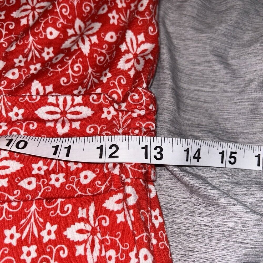 Boden Margot Red White Medallion Cap Sleeve Scoop Neck Pullover Dress Size 6 - Picture 9 of 10